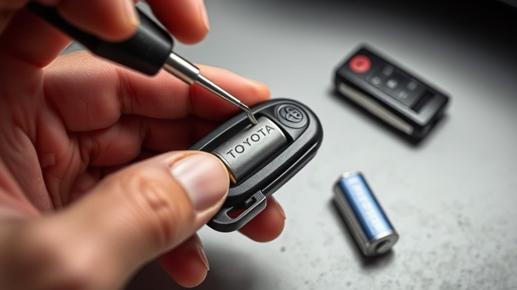 safely replace key fob battery