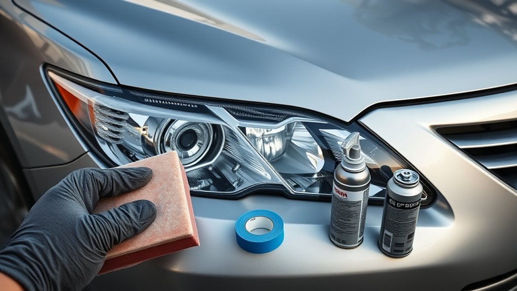 sanding and clear coating