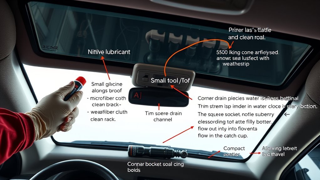 seal lubricate adjust test
