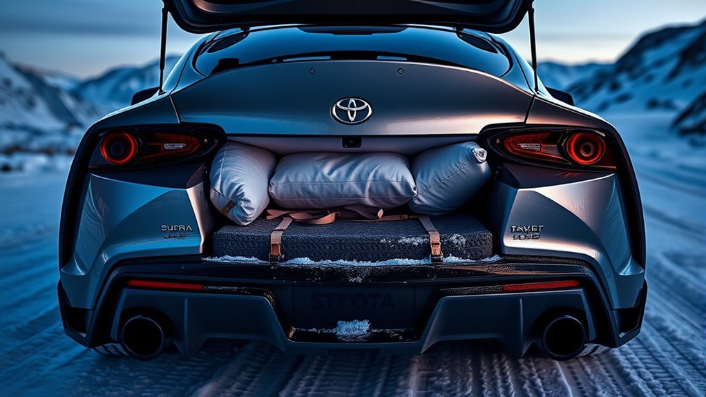 secure ballast for traction