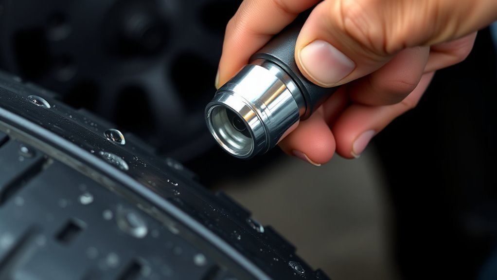 secure tire valve preparation