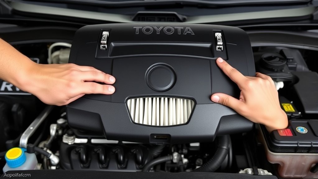 securely attach air filter