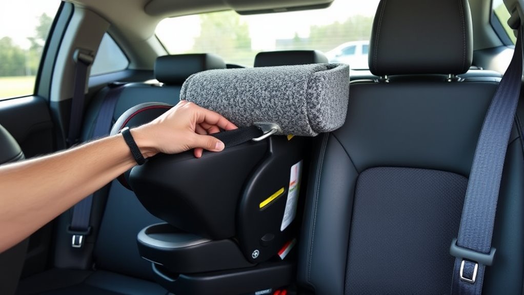 securely attach top tether