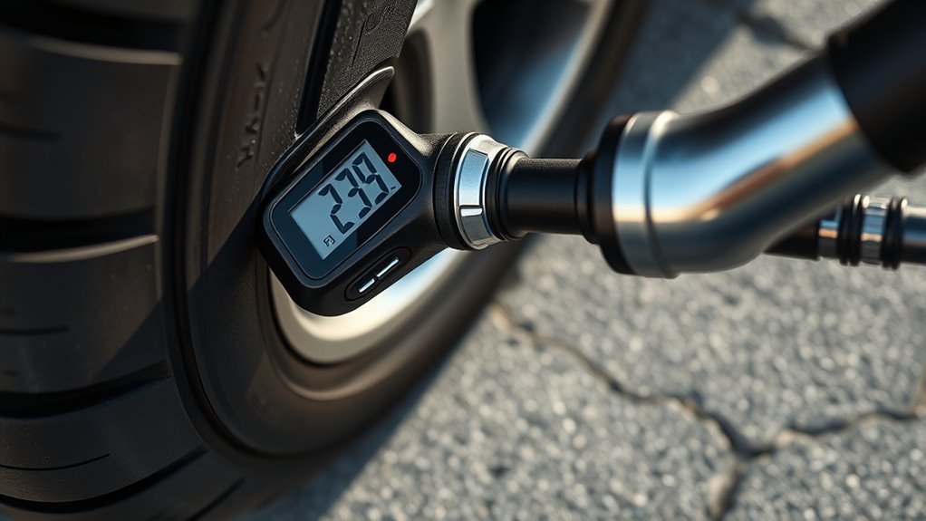 set correct tire pressure