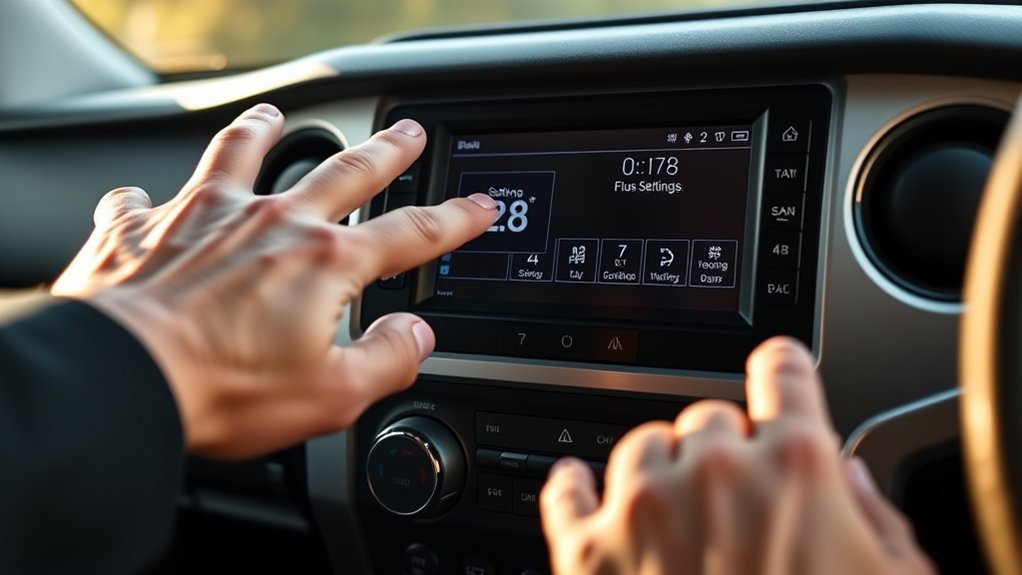 setting toyota tundra clock