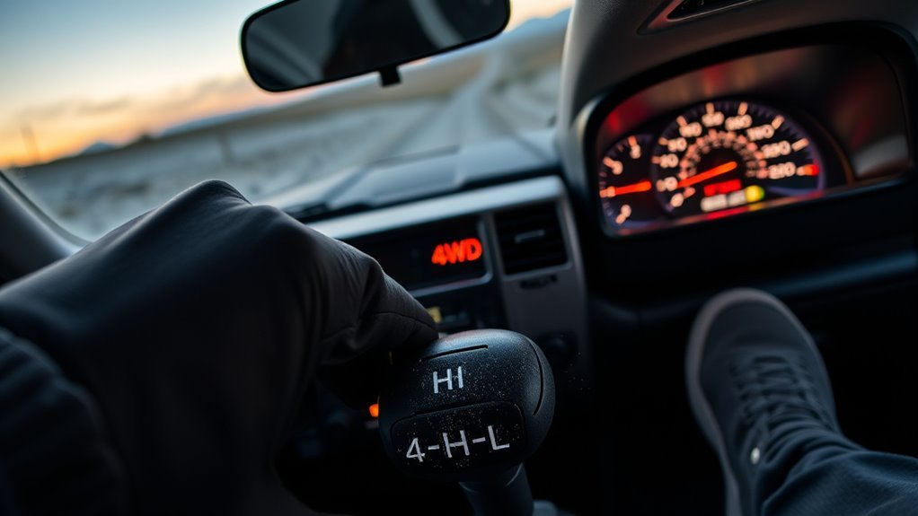shift to 4hi or 4lo