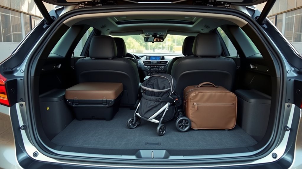 spacious organized secure cargo