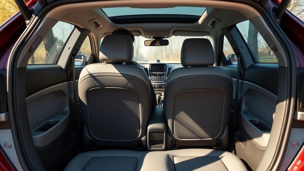 spacious passenger and cargo