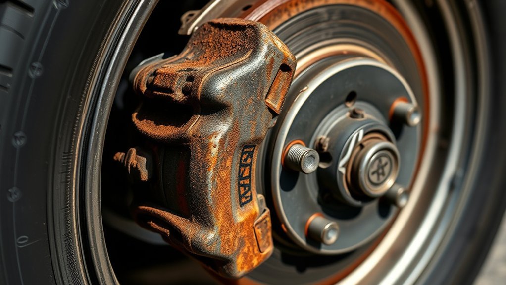 sticking brake caliper symptoms