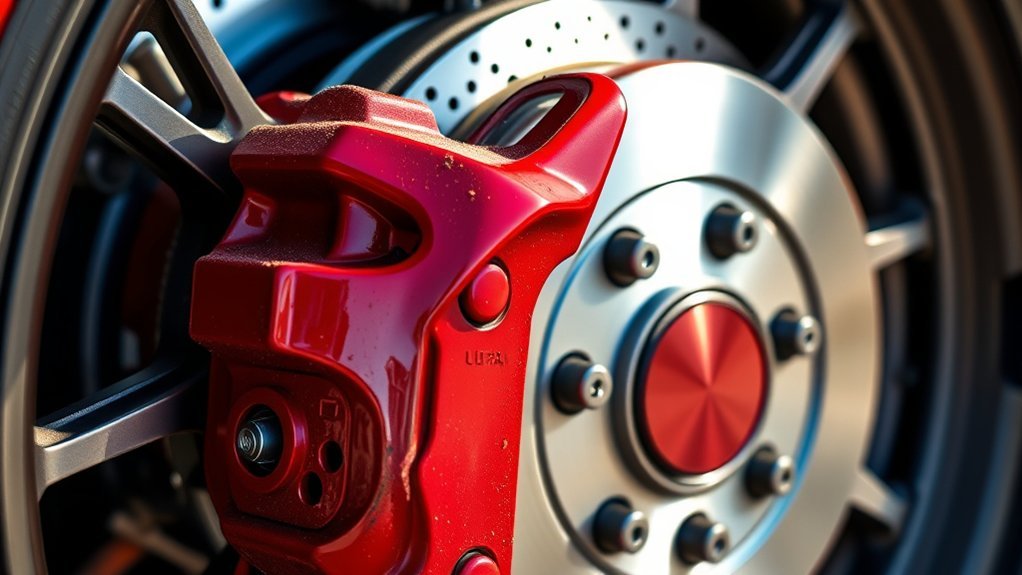 sticking calipers impair performance
