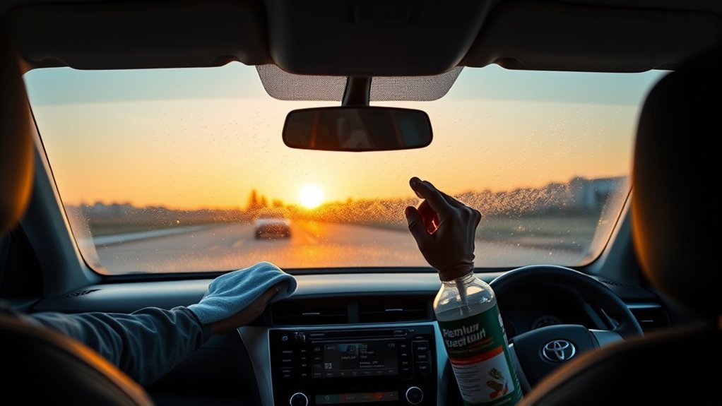 streak free automotive glass cleaner