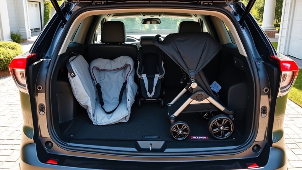 stroller compatibility and organization