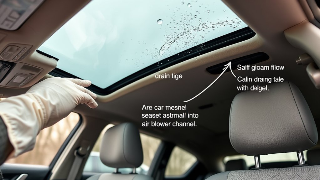 sunroof drain maintenance tips