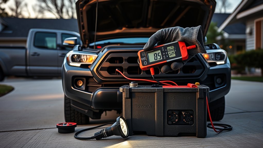 tacoma battery drains overnight