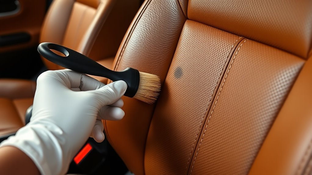 targeted leather stain removal
