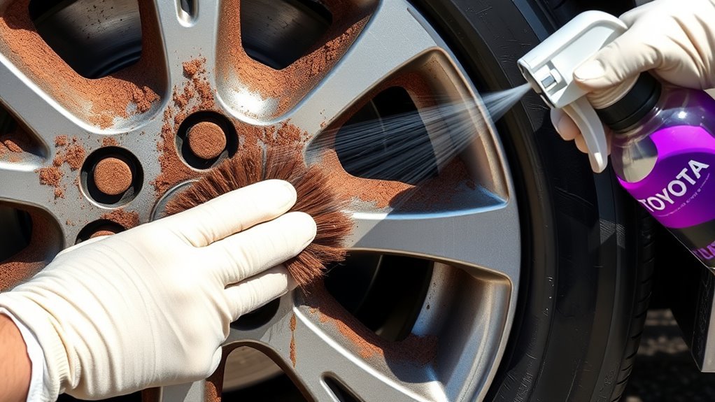 targeted wheel cleaning method