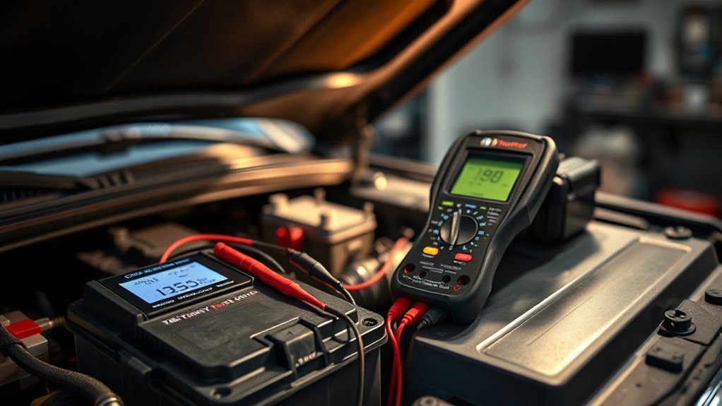 test battery and alternator