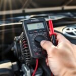 test tacoma alternator multimeter