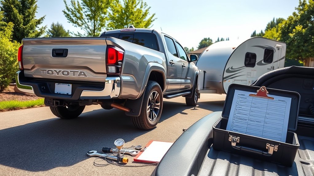 test tacoma towing setup