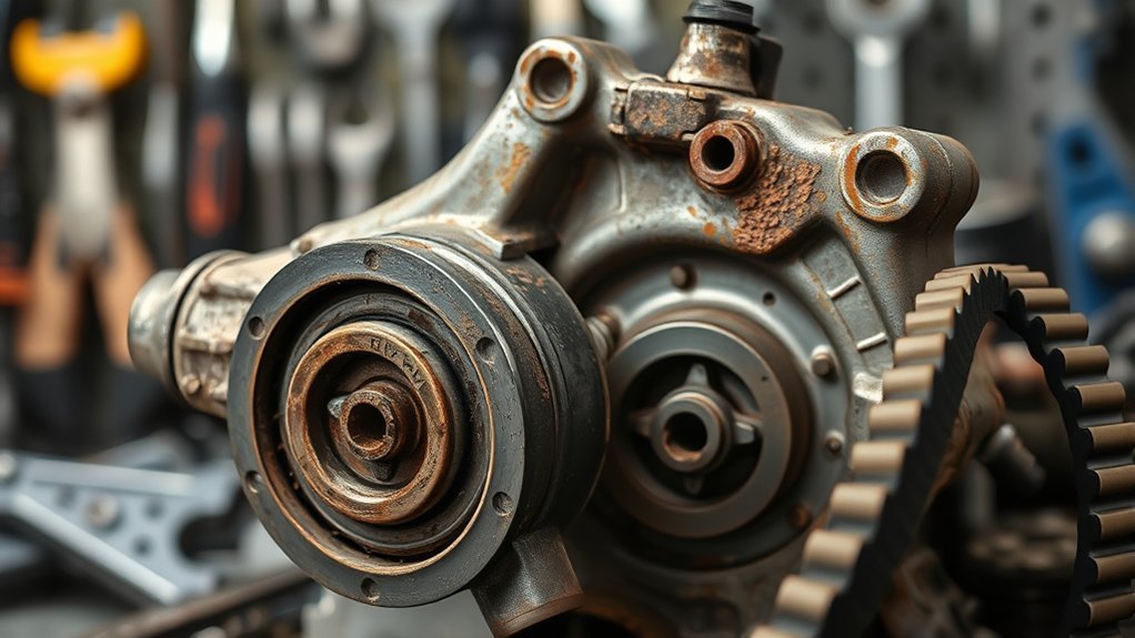 timing belt and water pump