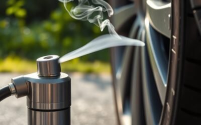 tire inflator burning smell