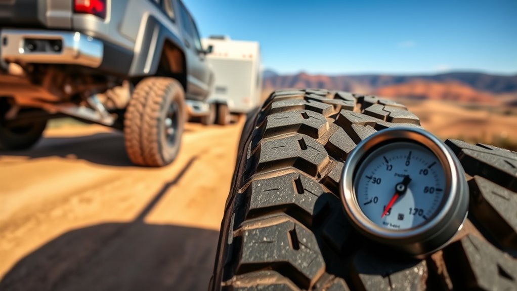 tire pressure for towing