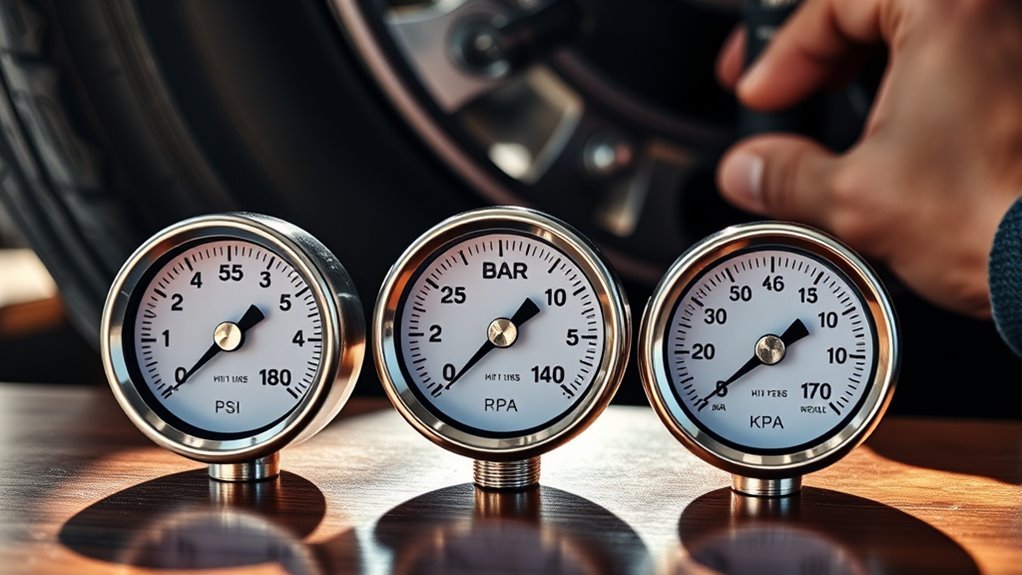 tire pressure measurement units
