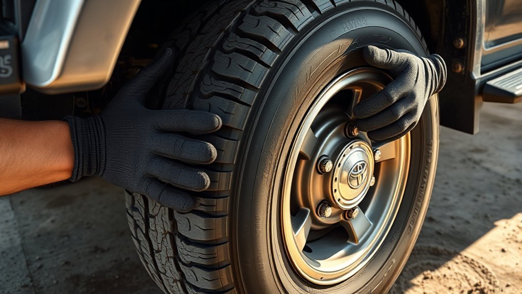 Land Cruiser tire rotation patterns for four and five tires