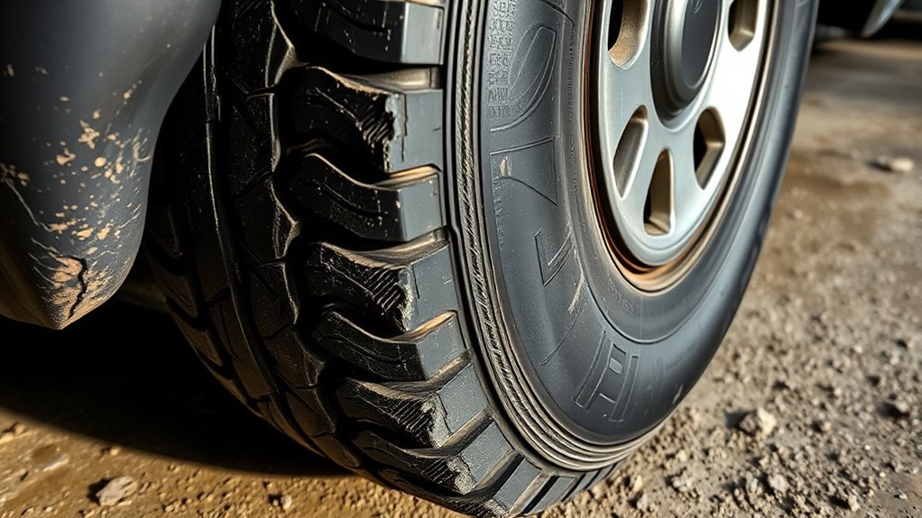 Toyota 4Runner tire sidewall inspection for bulges and cracks
