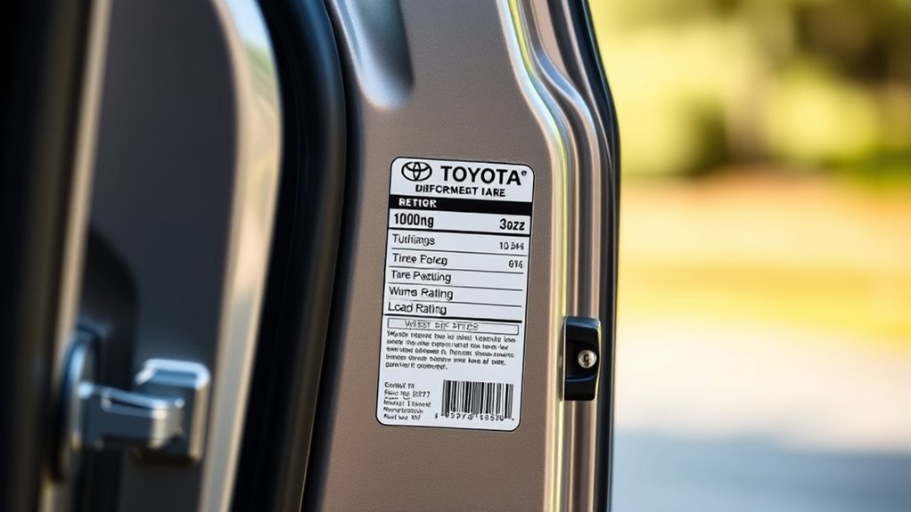 tire specifications and maintenance