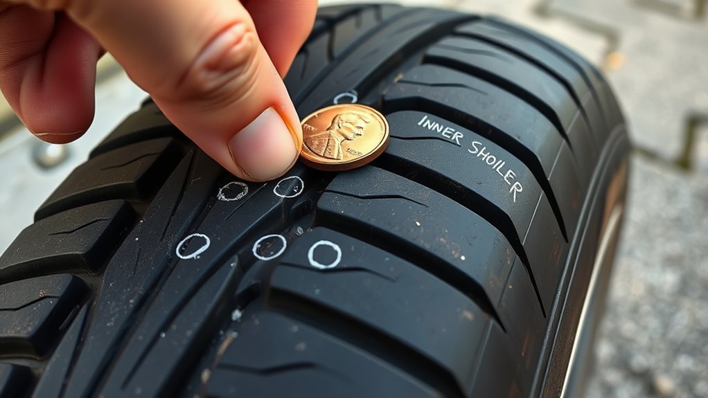 tire tread depth inspection