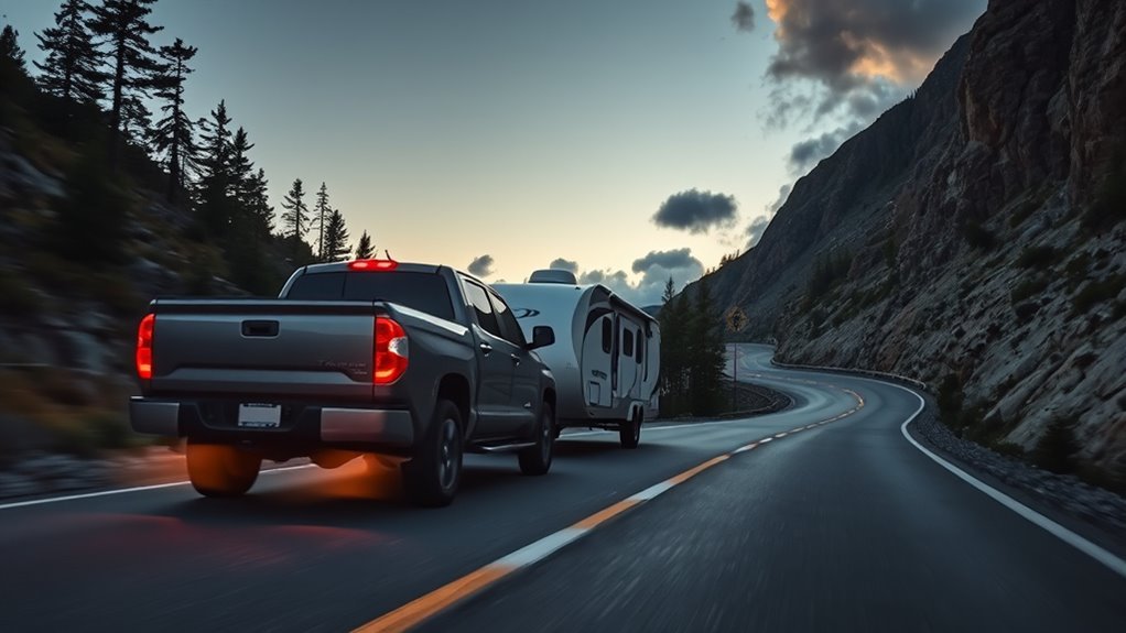 towing safety with engine braking