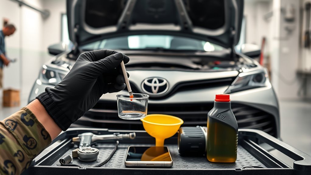 toyota 1 200 mile oil test