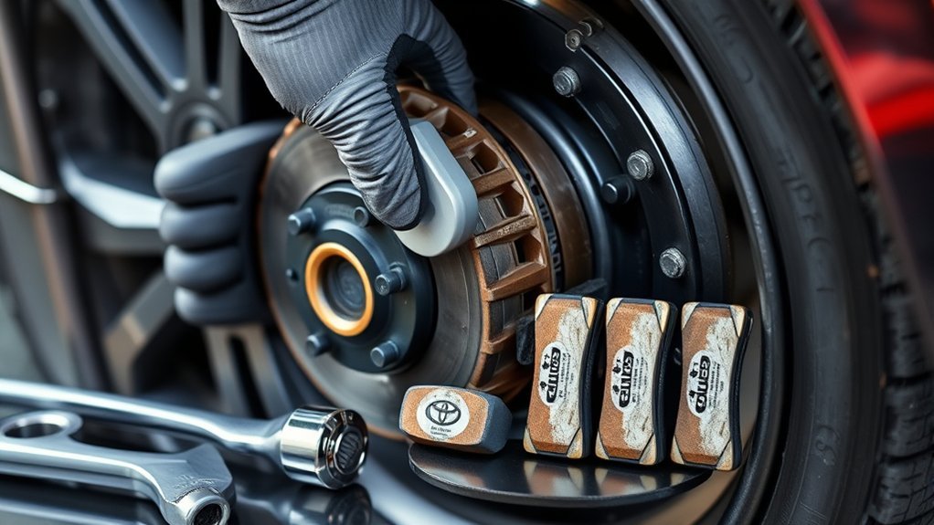 toyota camry brake pad replacement