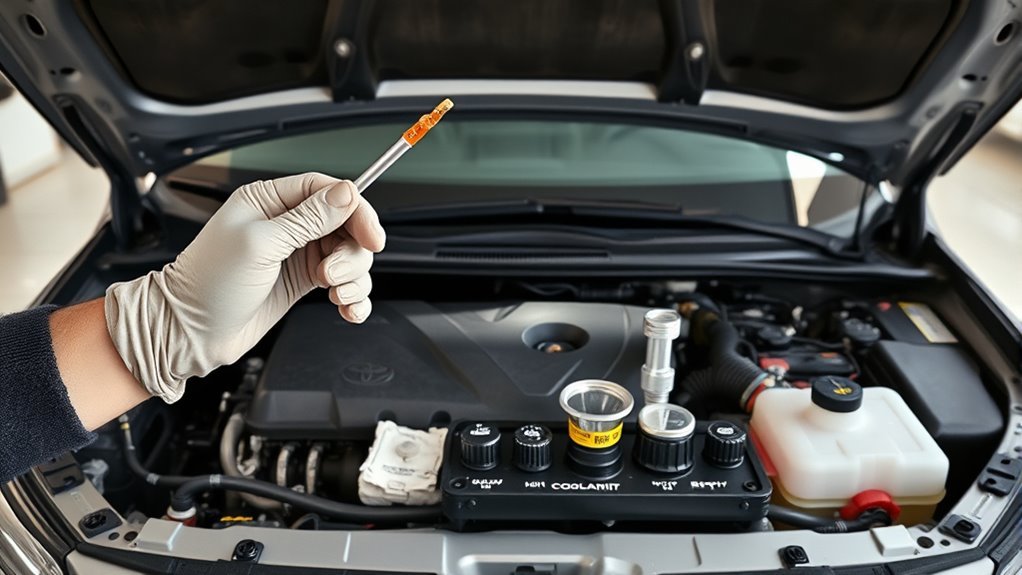 toyota camry fluid inspection
