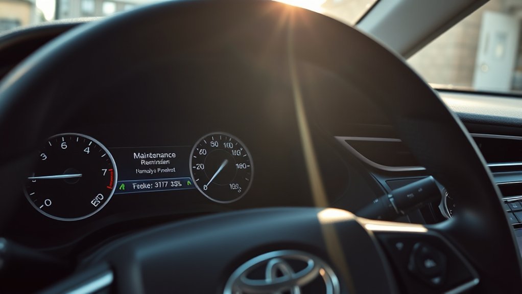toyota camry maintenance alerts