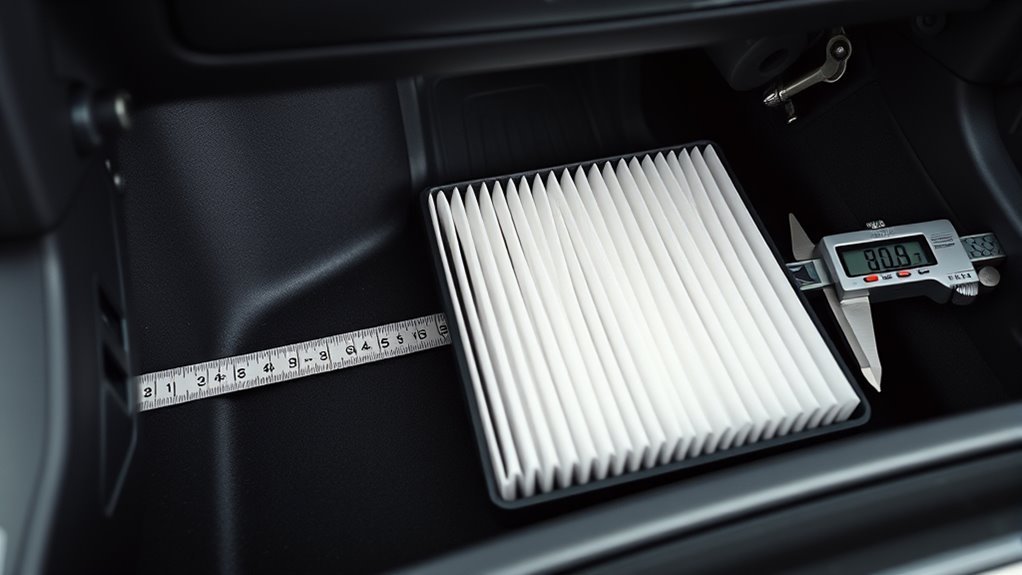 toyota supra filter dimensions