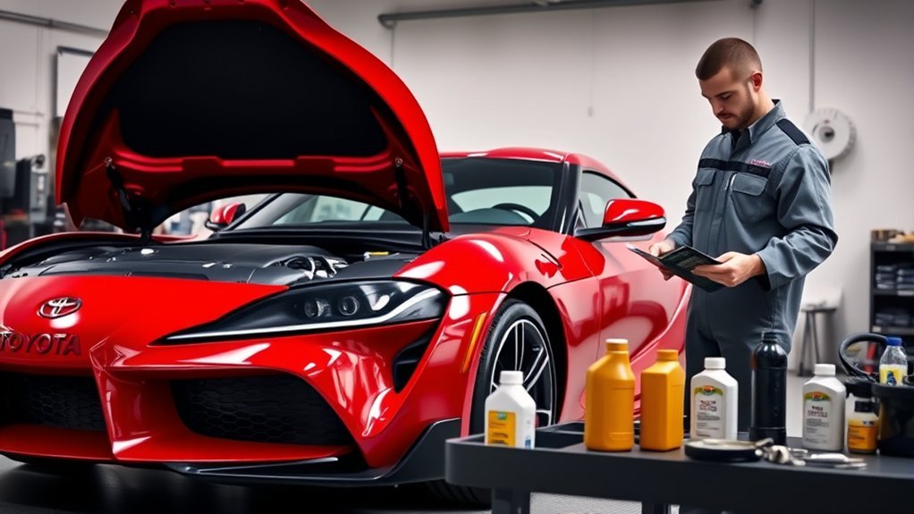 toyota supra oil change guidelines