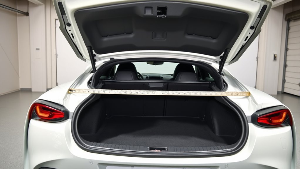 toyota supra trunk size