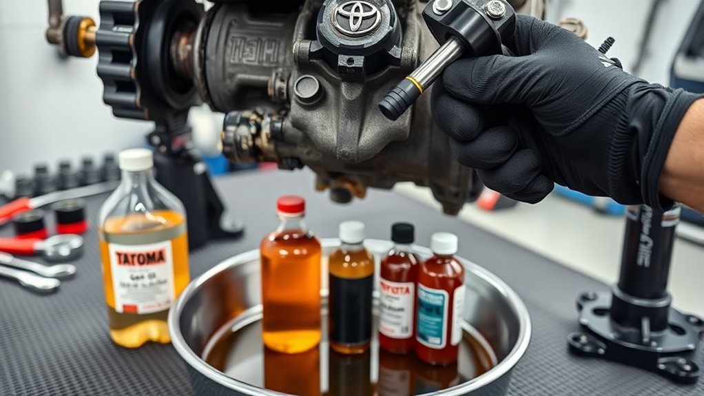 toyota tacoma differential fluids