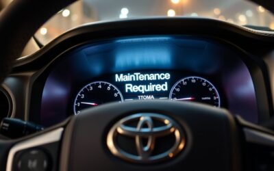 toyota tacoma maintenance alert