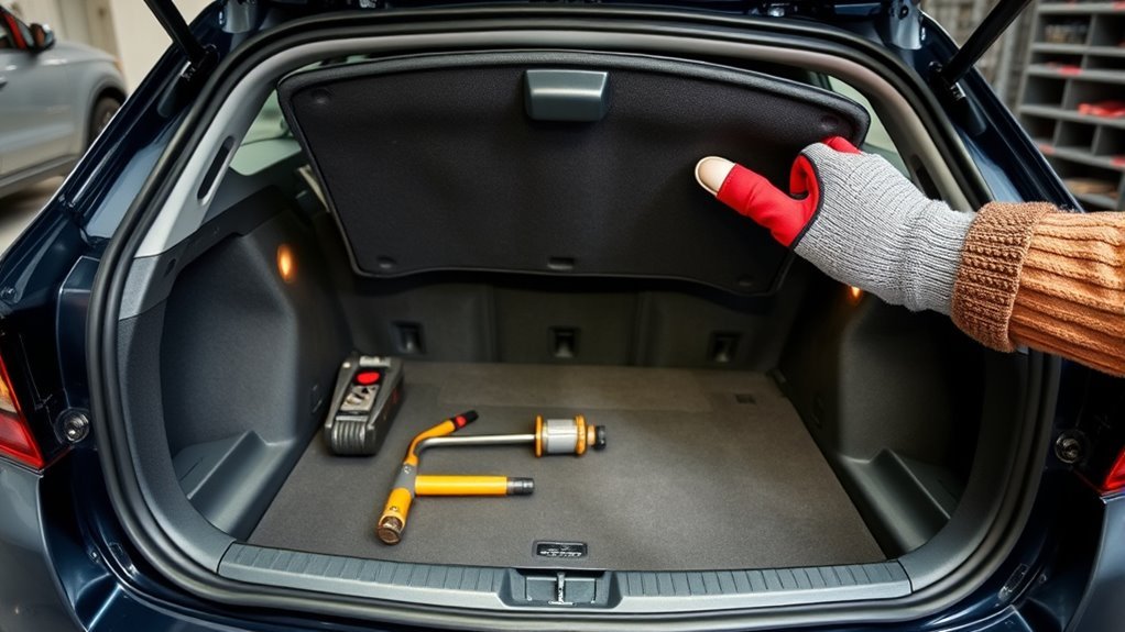 trunk organization reduces noise