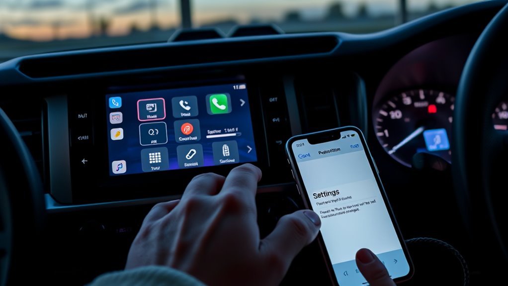 Updating iPhone and Toyota multimedia software before CarPlay troubleshooting