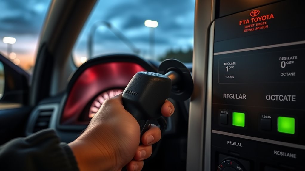 use recommended fuel type