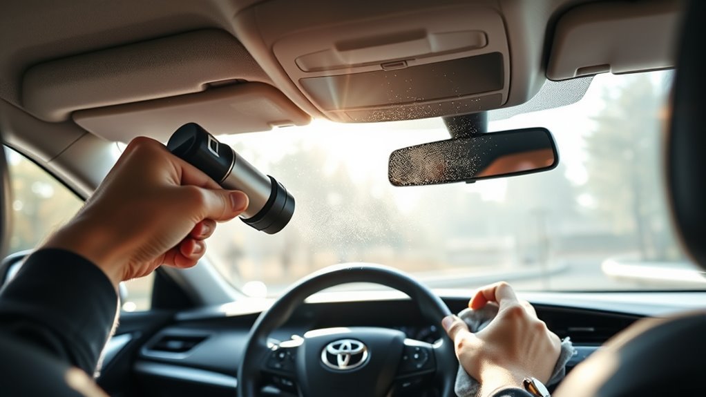 vacuum dashboard vents carefully