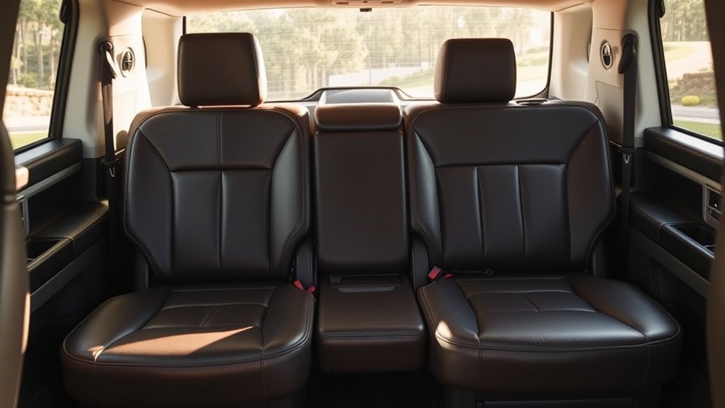 Toyota Land Cruiser rear seat configurations for cargo space