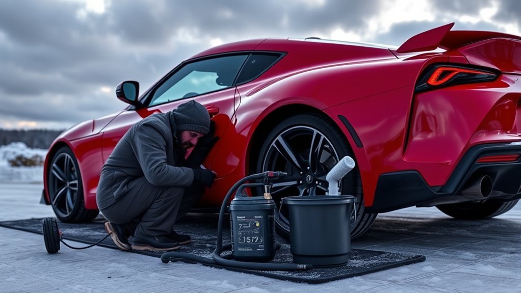 wash safely in winter