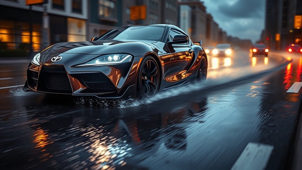 wet condition stopping distance