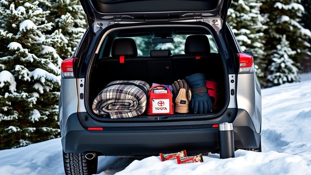 winter survival essentials packed