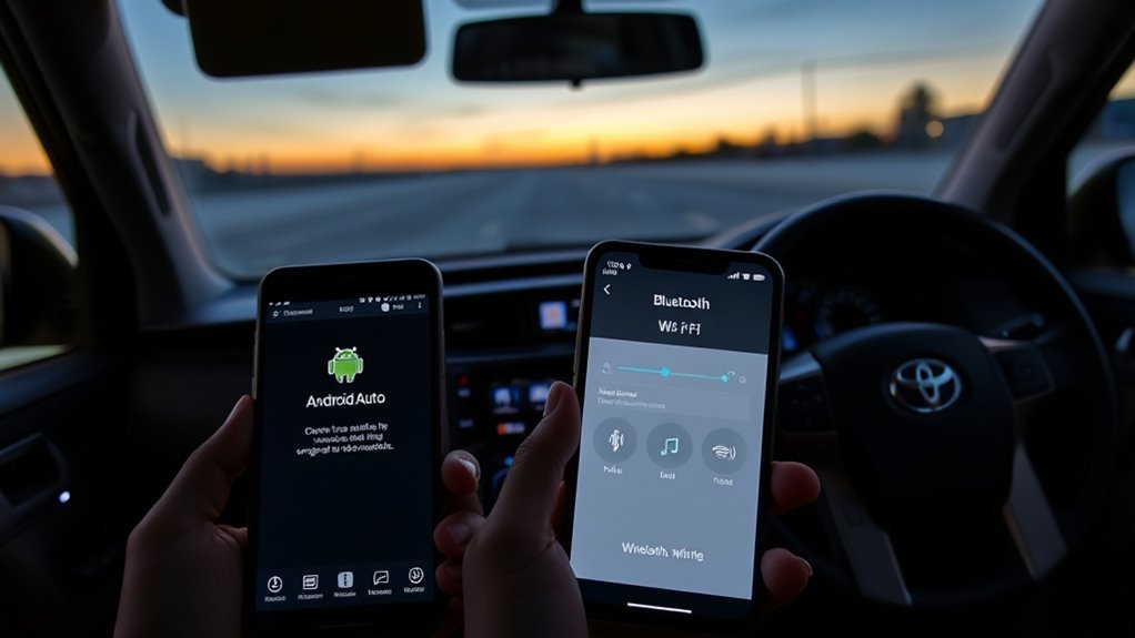 Pairing a phone for wireless Android Auto in a 2025 Toyota 4Runner